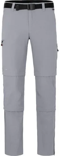 Bergson Outdoorhose QUEENSLAND Doppel Zipp-Off Herren Wanderhose - Vielseitige Zipp-Off Hose in hellgrau, ideal für Outdoor-Aktivitäten. Pflegeleicht mit DRYPROTEC-Technologie für optimalen Tragekomfort.