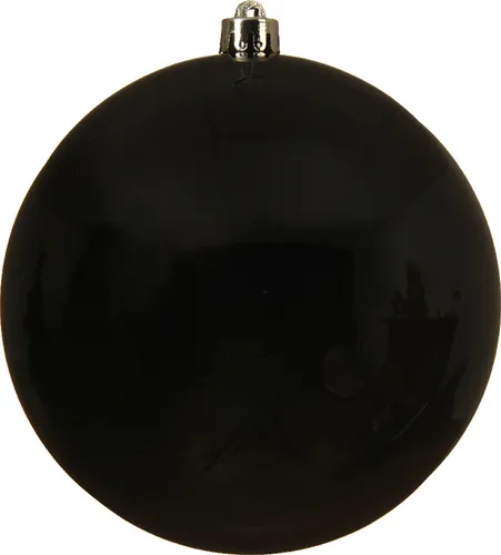 Weihnachtskugeln Kunststoff 14cm 1 Stück - Schwarz