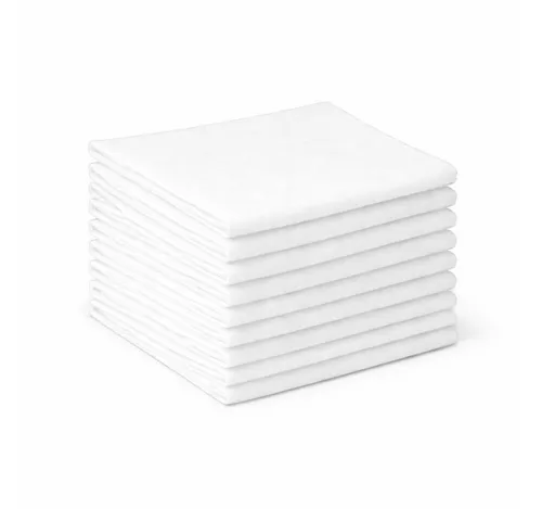 BAYLI 300 Stück Allzwecktücher 38x38 cm Vliestücher in Weiß 1/4 Faltung Reinigungstuch