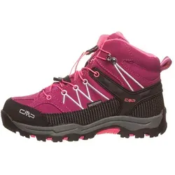 CMP Kids Rigel Mid Trekking Shoes WP berry-pink fluo (05HF) 33 - Wanderschuhe für Kinder mit knöchelhohem Schnitt, ClimaProtect-Membran für Wasserdichtigkeit und praktischer Schnellschnürung für optimalen Halt und Komfort.