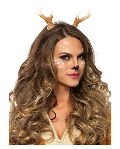 Horror-Shop Rehkitz Hörner braun als Kostüm Accessoire One Size
