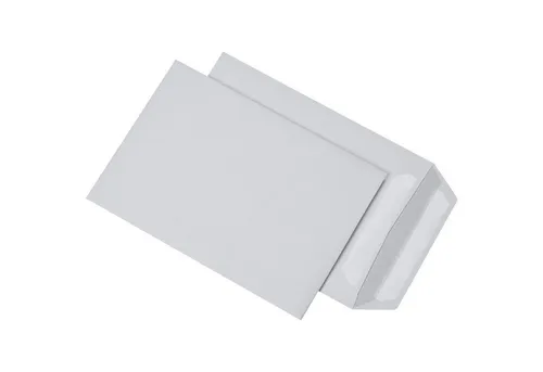 MAILMEDIA Versandtasche B5 selbstklebend, 500 Stück - Hochwertige Versandtaschen DIN B5, 90g/m², ohne Fenster und mit Selbstklebung. Ideal für sicheren Versand, chlorfrei gebleicht und in praktischer Packung von 500 Stück.