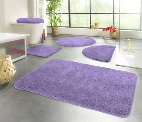 Badematten & Badteppiche Lila von Kinzler