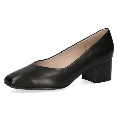 CAPRICE Damen Pumps mit Fußbett mit Trapezabsatz, Schwarz (Black Nappa), 41 EU