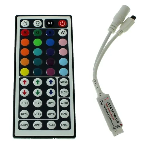 Mini RGB LED 44Key Controller 12V 72W 4-Pin; RGB Plug + Play