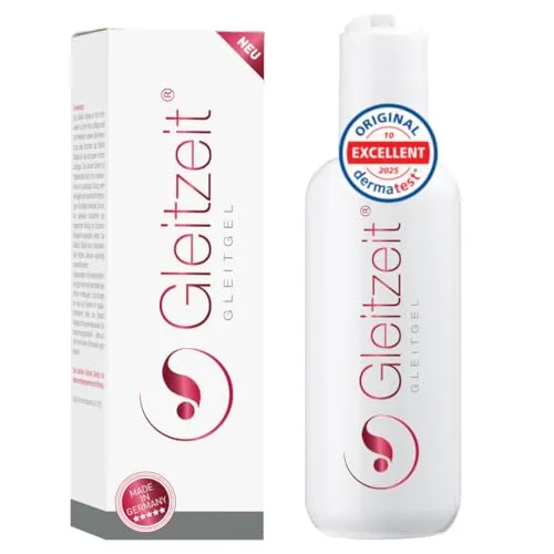 Produktbild Gleitzeit® Gleitgel wasserbasiertes für Frauen 250ml, sensitiv, dermatologisches Intimgel, Gleitmittel ph neutral, geruchneutral & hautfreundlich
