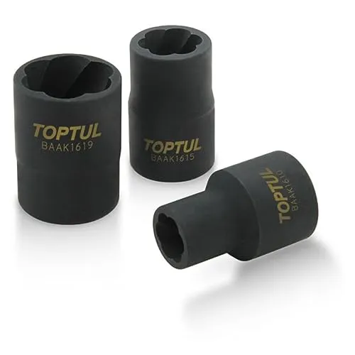 Spezial-Schlag-Stecknuss TOPTUL 1/2 zoll 17 mm für beschädigte Schrauben/Nüssen