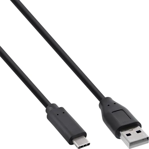 InLine® USB 3.2 Kabel, Typ C™ Stecker an A Stecker, schwarz, 5m