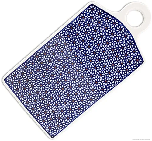 Bunzlauer Keramik Frühstücksbrett – Rechteckiges Schneidebrett 28,5 x 14,3 cm - Frühstücksbrettchen aus hochwertiger Bunzlauer Keramik, hitzebeständig und spülmaschinenfest. Ideal zum stilvollen Servieren von Snacks und eine schöne Dekoration für Ihre Küche.