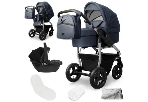 Kinderwagen Blau von Bergsteiger