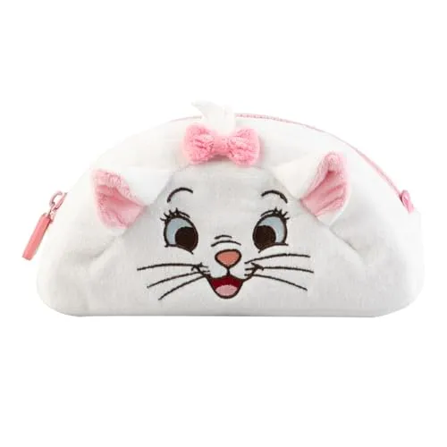 Grupo Erik Plüsch Mäppchen Disney Aristocats Marie d 1 Fach - Stift Etui Schule - Federmäppchen Mädchen Schlampermäppchen Jungen Offizieller Disney Geschenke Fanartikel