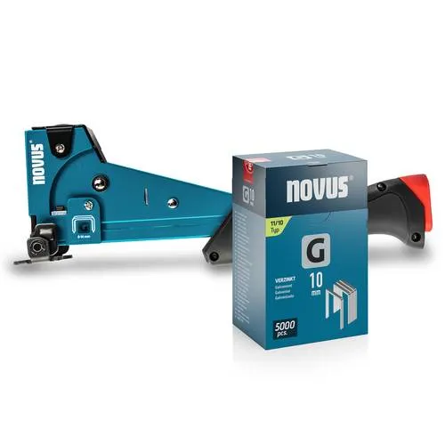 Novus Tools Hammertacker J-055, Typ 11, Klammernlänge 6 in blau von Novus Tools