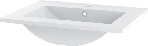 Lomadox Waschtisch AQUINO-140, modernes Handwaschbecken 81 x 47 cm in Weiß
