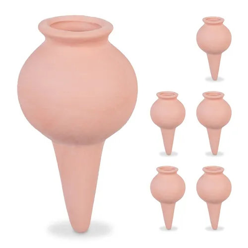 Tonkegel Bewässerungsspitzen Gießkugeln Pflanzenbewässerung Gießhilfe 6x Ton