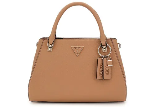 GUESS Damen Handtasche Noelle beige - Elegante Handtasche mit abnehmbarem Schultergurt, ideal für jeden Anlass. Inklusive gratis Aufbewahrungsbeutel für zusätzlichen Schutz.