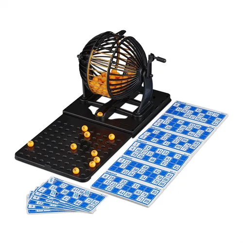 Bingo spiel Tombola-Set Gesellschaftsspiel 90 Kugeln 72 Karten Bingo-Set
