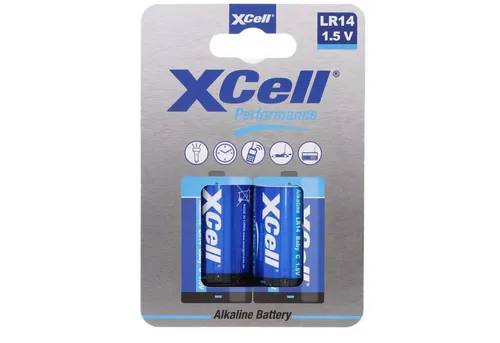 XCell XCell Batterie Alkaline Baby, C, LR14, umweltfreundliche Verpackung, Batterie