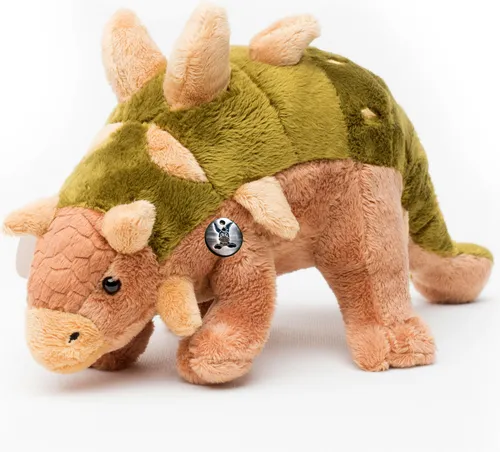 Dinosaurier Euoplocephalus Kuscheltier 31 cm - Kuscheltiere, weicher Plüschdino mit liebevollen Details, ideal für fantasievolles Spielen und Kuscheln ab 0 Jahren.