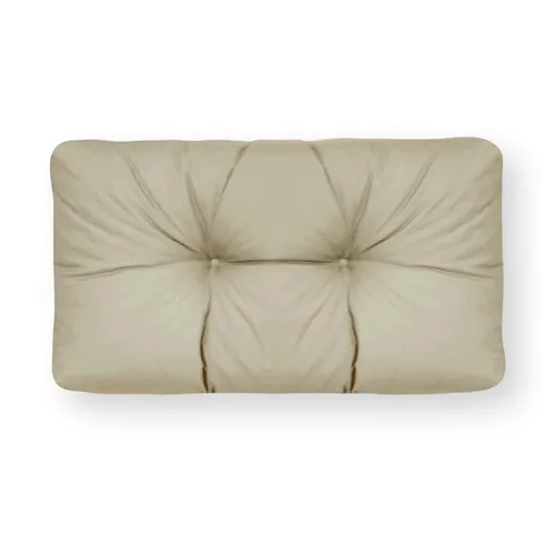 4L Textil Palettenkissen waschbar Palettenauflagen Europaletten Sitzkissen Rückenlehne wetterfest (Eckkissen 60x40 cm, Beige Uv-beständig)
