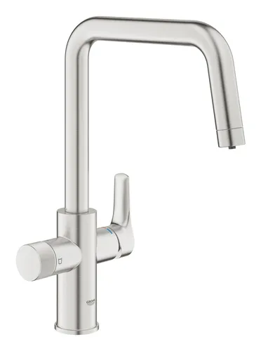 Grohe Blue Pure Start Einhand-Spültischbatterie - Supersteel - 30595DC0 - Hochwertige Armatur mit modernem Design, ideal für eine stilvolle Küche und ausgestattet mit innovativer Technologie für optimale Wasserqualität.