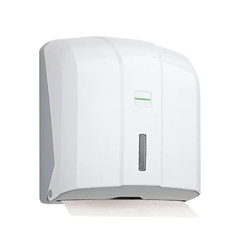 SANISMART Handtuchspender Wisteria für 300 Blatt Z-Falz max. 25 cm, Farben:Weiß