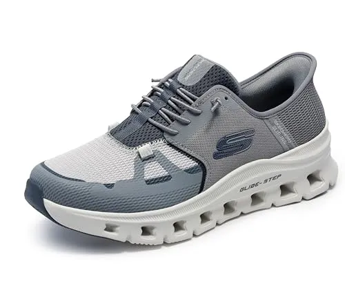 SKECHERS GLIDE-STEP PRO - GRAU - Sneaker mit Hands Free Slip-Ins® Technologie, exklusivem Fersenkissen und Air-Cooled Memory Foam für ultimativen Komfort und Unterstützung.