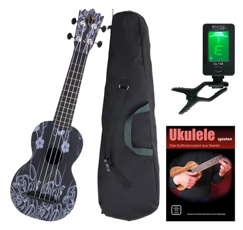 Classic Cantabile BeachBuddy Black Beauty Ukulele Set