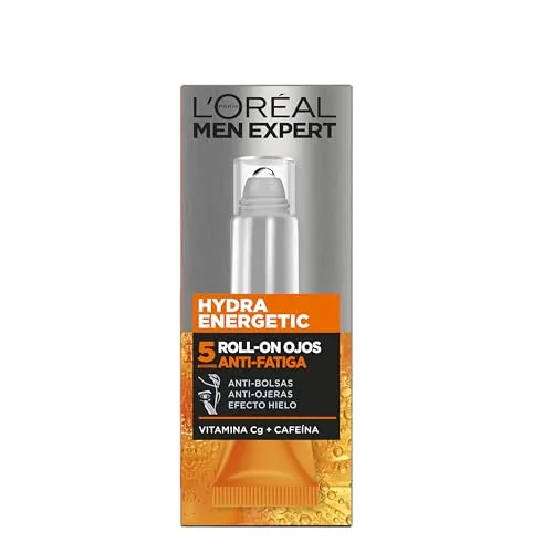 L'Oréal Paris Hydra Energetic Augen Roll-On Men Expert 10 ml - Der L'Oréal Paris Hydra Energetic Augen Roll-On Men Expert 10 ml bietet eine erfrischende Pflege für müde Augen. Mit praktischer Roll-On-Kugel für eine einfache Anwendung und sofortige Kühlung.