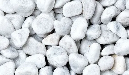 Produktbild Bellamoli Gestaltungskiesel Bianco Carrara weiß ca.25-40 mm, 25 kg Kieselsteine