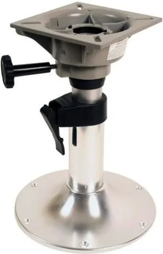 Springfield Aluminium Belle Deluxe verstellbarer Sitzfuß für Bootssitz Steuerstuhl Anglerstuhl H=310-450mm 360º Drehscheibe