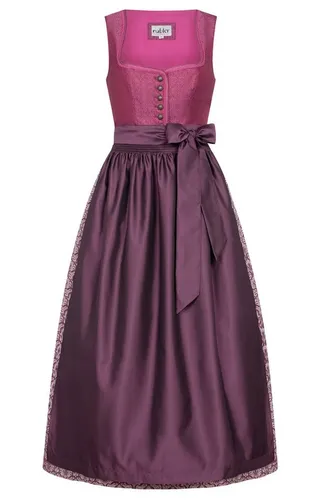 Nübler Dirndl Lang Gerit in Beere – Stilvoll & Elegant in rot von Nübler