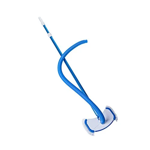 Reinigungs - Grundausstattungsset II für Pools - Umfassendes Bodenreinigungsset mit De Luxe Bodensaugerbürste, ausziehbarer Teleskopstange und 7,5 m Schlauch für eine gründliche und einfache Poolreinigung.
