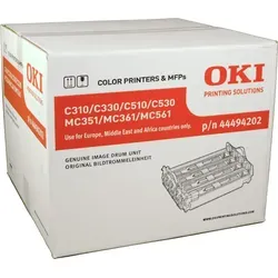 Oki Trommel 44494202 - 4-farbig - Sonstiges Druckerzubehör, original und langlebig mit einer Kapazität von ca. 25.000 A4-Seiten, passend für mehrere OKI Druckermodelle.