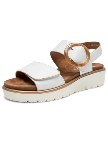 Ara BILBAO Plateausandaletten - modische Sommerschuhe mit herausnehmbarem Fußbett - Wanderschuhe mit 3,5 cm Plateauabsatz, unifarbenem Nappaleder und gepolsterter, herausnehmbarer Innensohle für höchsten Komfort.