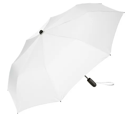 FARE Taschenregenschirm mit LED-Beleuchtung in weiß von FARE