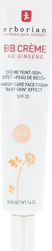 Erborian BB Crème au Ginseng 40 ml Claire - 5-in-1 BB Cream - BB Cream mit 5-in-1 Wirkung: perfektioniert den Teint, kaschiert Unebenheiten und spendet Feuchtigkeit. Ideal für ein samtiges, mattes Finish und täglichen Sonnenschutz (LSF 20).