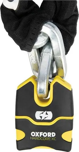 Oxford Hardcore XC13 Kettenschloss 1,5 m x 13 mm - Fahrradschloss mit Sold Secure Gold und ART 4-Zertifizierung, bietet maximalen Schutz durch gehärteten Stahl und ist extrem widerstandsfähig gegen Angriffe.