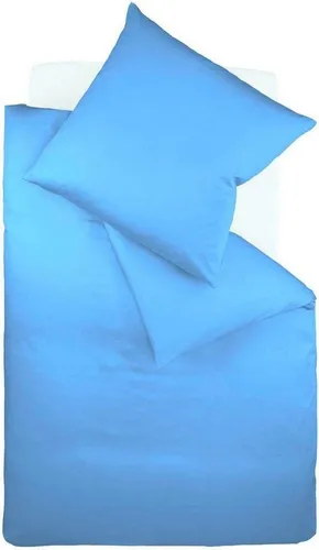 Fleuresse Colours Bettwäsche, Uni-Mako-Satin, himmelblau, 155 x 220 cm - Bettwäsche-Sets aus 100 % Baumwolle, fussel- und faltenfrei für erholsame Nächte. Hochwertige Reißverschlüsse und Ökotex Standard 100 für höchste Qualität. Erhältlich in verschiedenen Farben.