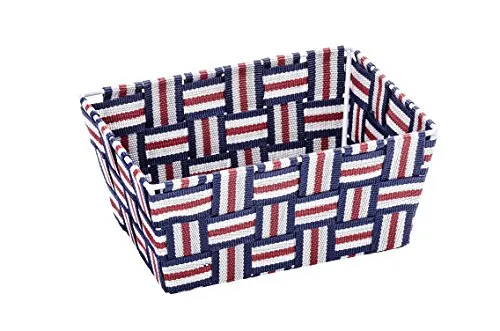 WENKO 22060100 Aufbewahrungskorb Adria Tomi Mini, rechteckig, Polypropylen, Mehrfarbig, 14 x 19 x 9 cm
