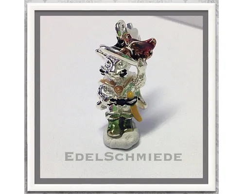 Edelschmiede925 Charm Anhänger 925 Silber gestiefelter Kater - Charm Anhänger aus 925 Sterlingsilber in Form eines gestiefelten Katers. Ideal für individuelle Ketten und Armbänder, verleiht deinem Schmuckstück einen einzigartigen Charme.