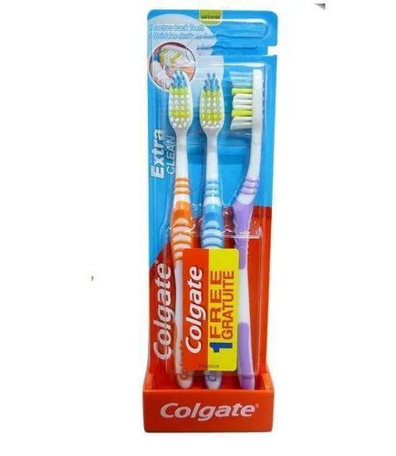 Colgate Extra Clean Szczoteczka Średnia 3 szt. Colgate- Palmolive 6001067024446