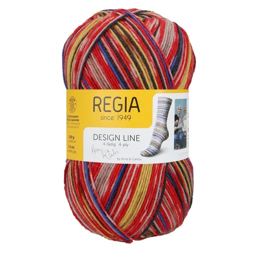 DESIGN LINE 4-FÄDIG by ARNE & CARLOS von REGIA|Farbe 03880|100g / ca. 420m Wolle