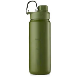 Satch Edelstahl Trinkflasche 0,5 l Olive - Auslaufsicher für Heiße und Kalte Getränke - Trinkflasche aus hochwertigem 18/8 Edelstahl, doppelwandig isoliert für Getränke von 0-85°C. Ideal für unterwegs, schadstofffrei und spülmaschinengeeignet.