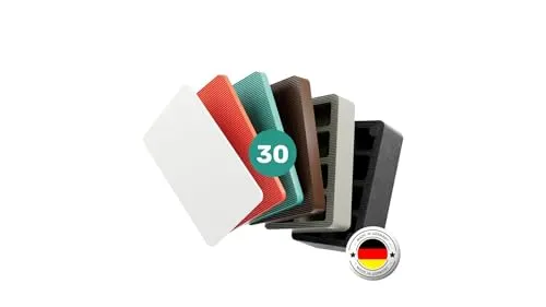 SILISTO Quickies Unterlegplatten Kunststoff 30 Teilig- bis 6t - Abstandshalter, Unterlegkeile, Verglasungsklötze, Distanzklötze, Ausgleichsplättchen, Ausgleichskeile, Montagekeile, Klötze