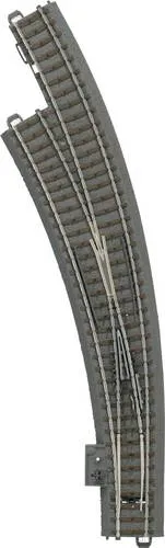 Märklin H0 C-Gleis 24771 Schnellfahrweiche, links - Gleismaterial für Modellbahnen, ideal für Neueinsteiger und Profis mit robuster 'Click'-Verbindung für einfache Montage und präzise Geometrie.