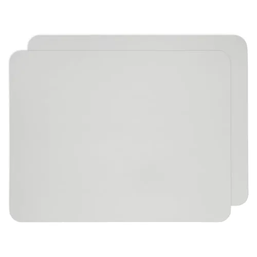 Ehrenkind® Platzset Kinder – Made in Germany Abwaschbares Tischset aus 100% PE, Eva-PP-Film, rutschfest und BPA-frei – Perfekte Tischunterlage für Mahlzeiten | 54x42 cm | 2-er Set | Hellgrau