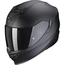 Scorpion EXO-520 Evo Air Solid Helm L, schwarz für Männer - Motorradhelm mit Kwikwick 2TM Innenfutter für optimalen Temperaturausgleich und AirfitTM für perfekte Passform. Ideal für Brillenträger!