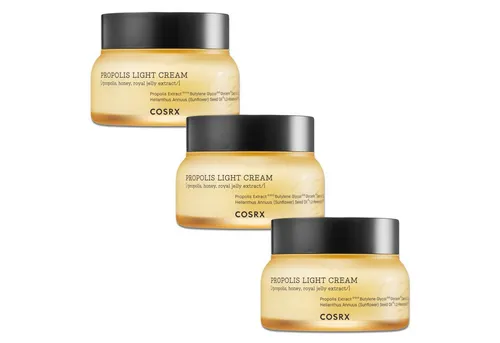 COSRX Propolis Light Cream Gesichtscreme - Anti-Aging-Cremes mit 65% schwarzem Bienen-Propolis-Komplex, der empfindliche Haut beruhigt und regeneriert. Ideal für einen strahlenden Teint und intensive Feuchtigkeit, perfekt für Tag und Nacht.