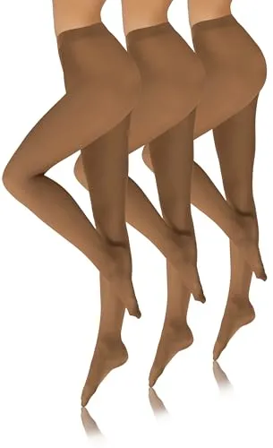 sesto senso strumpfhosen damen 3 pack Hautfarbe 40 den Bunte Blickdicht Microfaser 36-38 2 XS-S Beige
