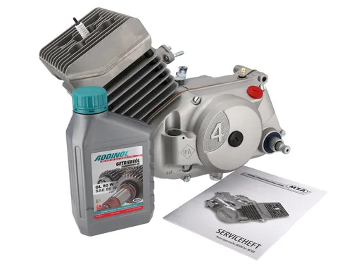 Motor 50ccm, 4-Gang, Gehäuse Silber, NPC, 60km/h von SIMSON